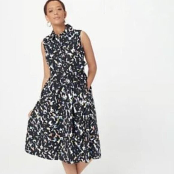 Jason Wu Confetti Print Sleeveless Dress Size XL - Picture 2 of 8